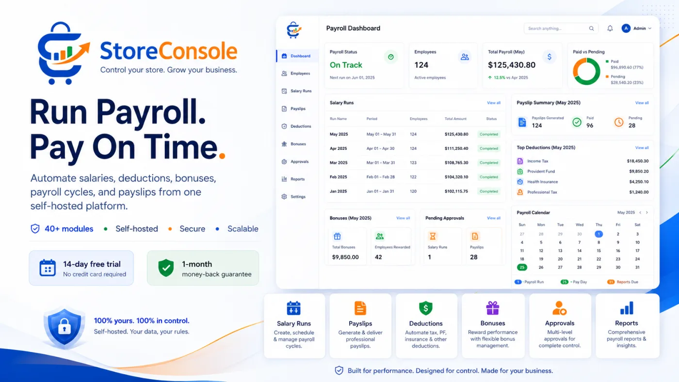 Payroll operating inside Store Console